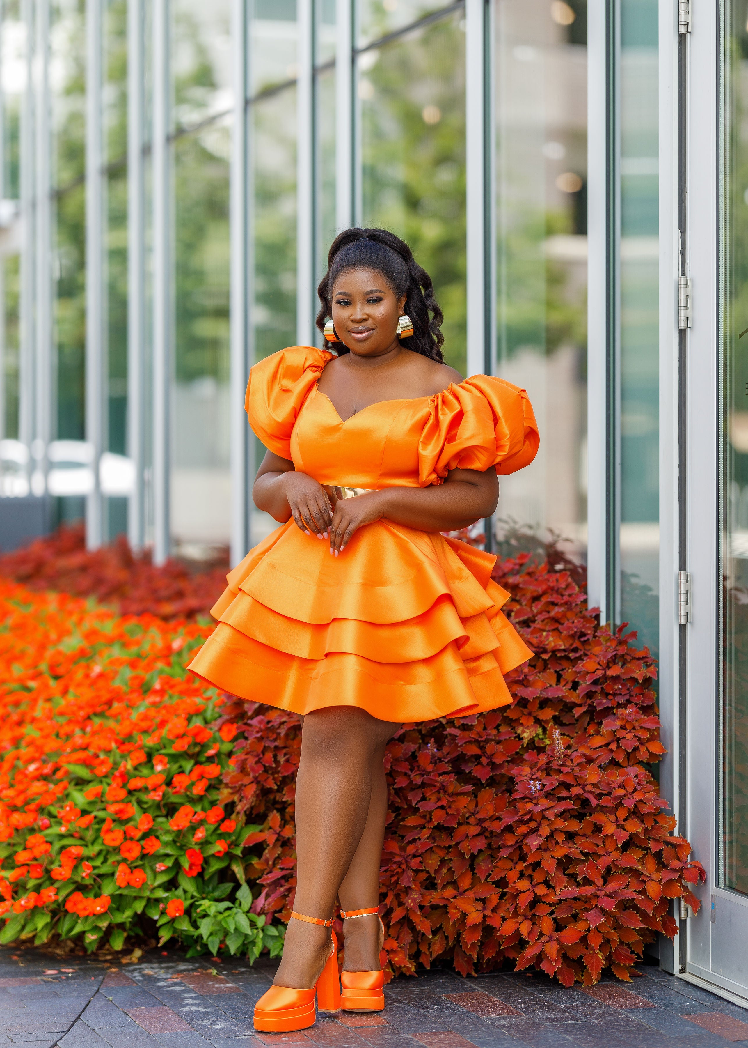 Amber Orange Dress