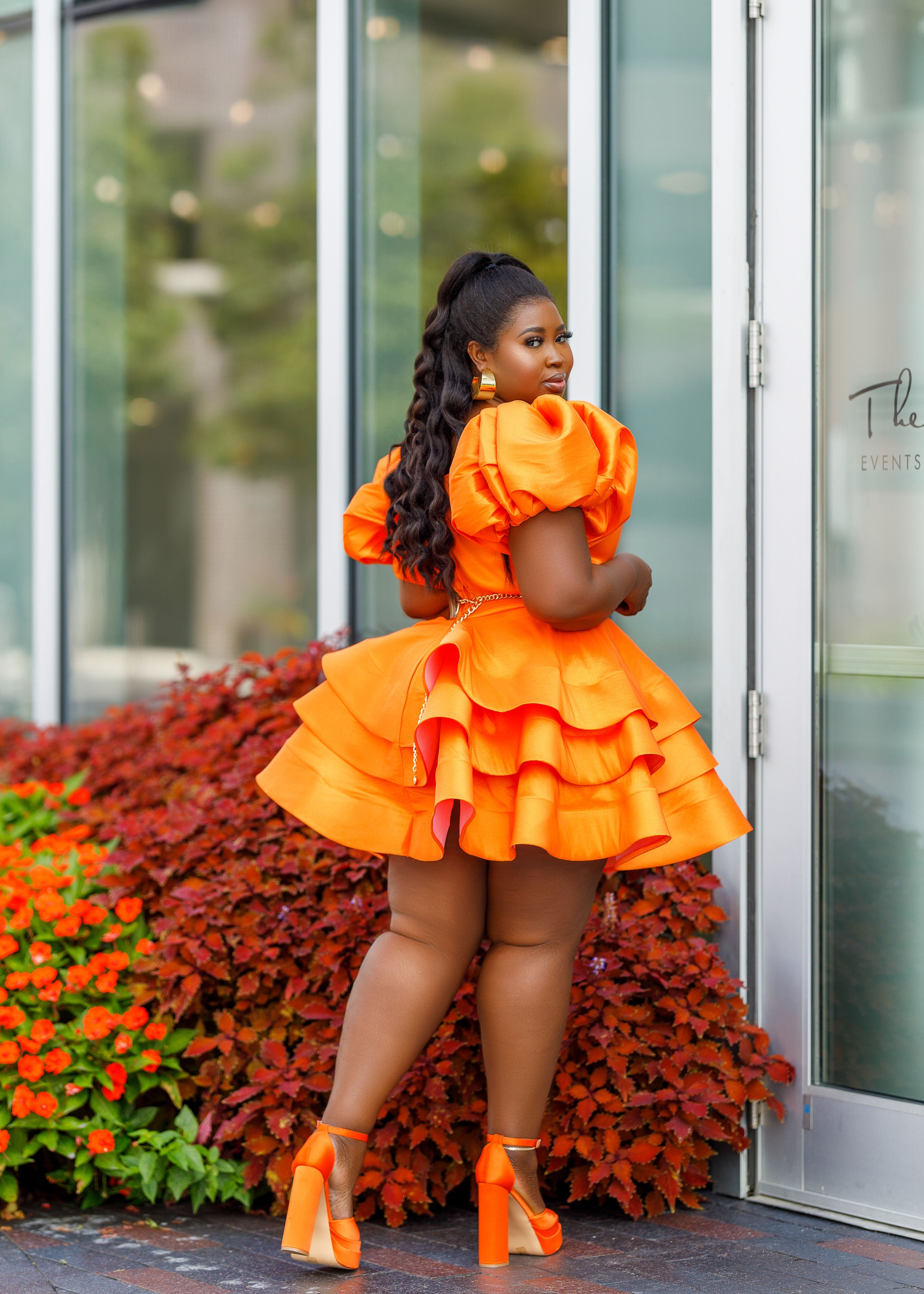 Amber Orange Dress