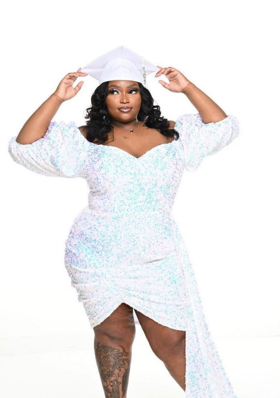 Kayla Mini Dress White