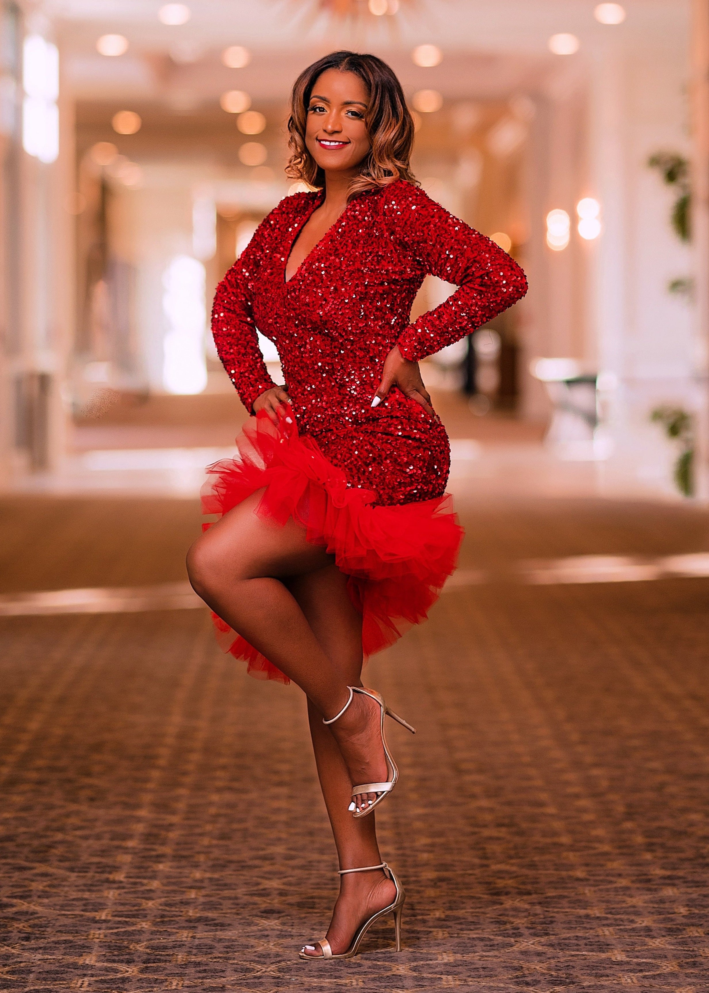 Esther Mini Dress Red