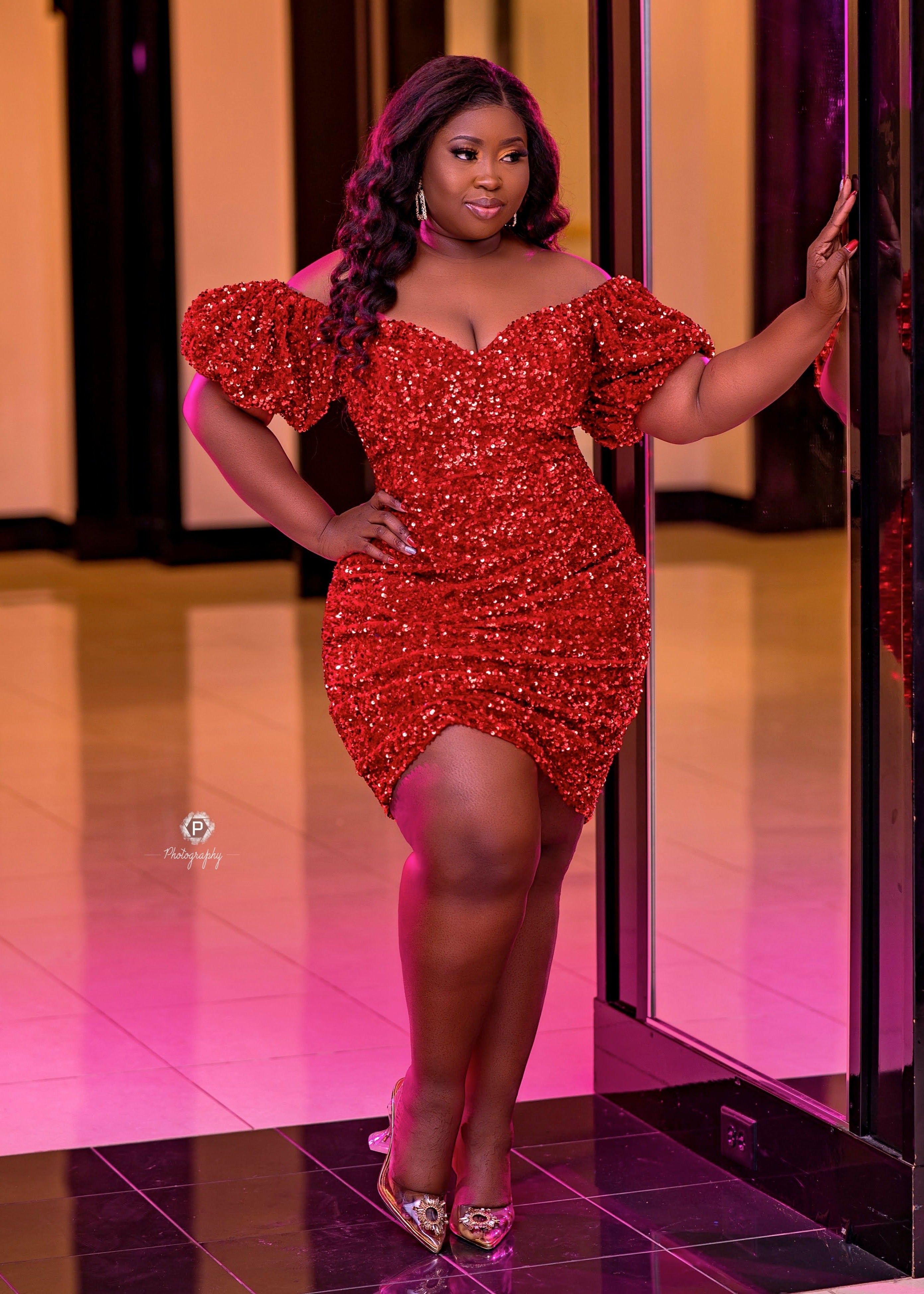 Kayla Mini Dress Red