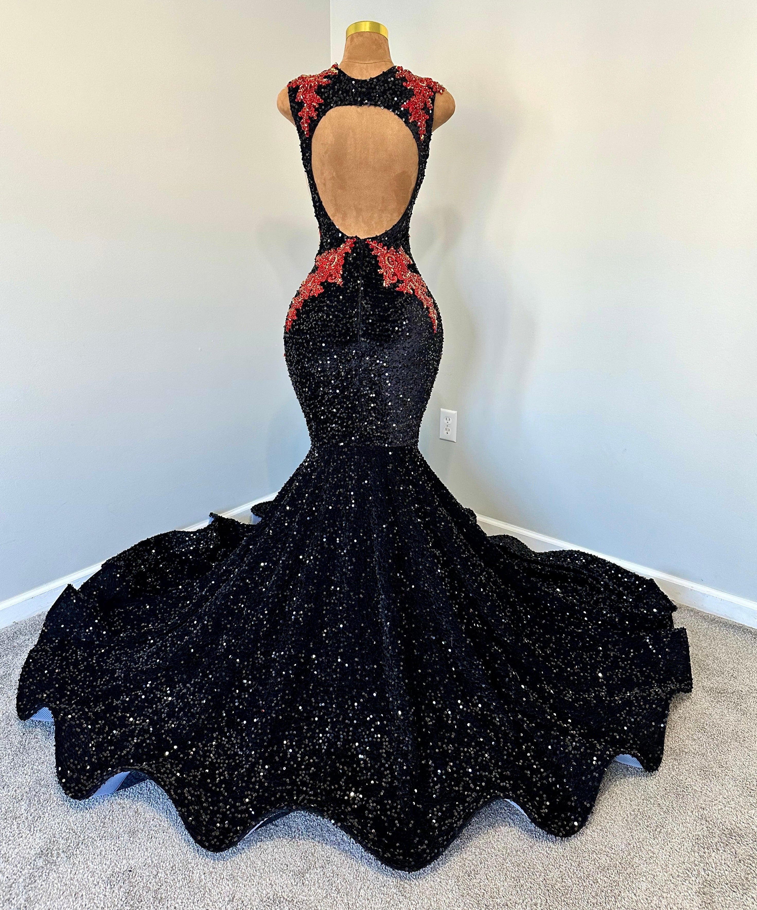 "Swan" Prom Gown